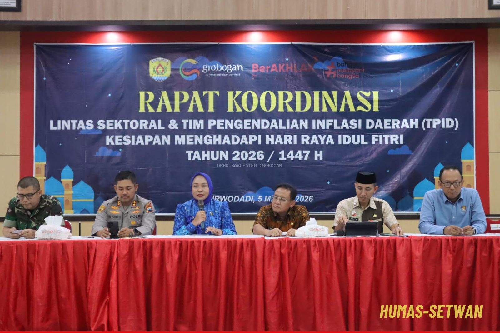 Ketua DPRD Grobogan Hadiri Rakor Persiapan Idul Fitri 1447 H dan Pengendalian Inflasi