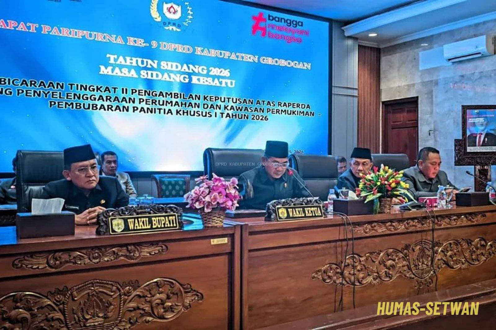DPRD Kabupaten Grobogan Sahkan Perda Penyelenggaraan Perumahan dan Kawasan Permukiman