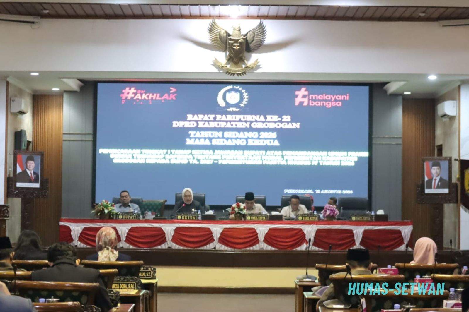 Bupati Grobogan Sampaikan Jawaban Atas Pemandangan Umum Fraksi Mengenai Raperda Penyertaan Modal BUMD TA 2027